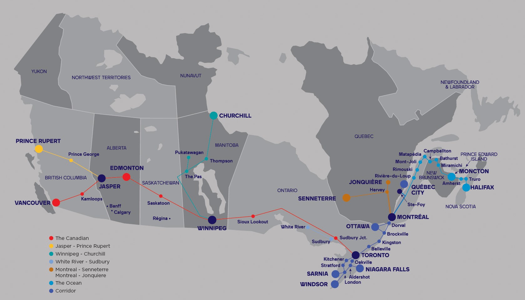 7 of the Best Train Trips in Canada and What You'll See Along the Way on the VIA Rail Train Network VIA Rail Train Network