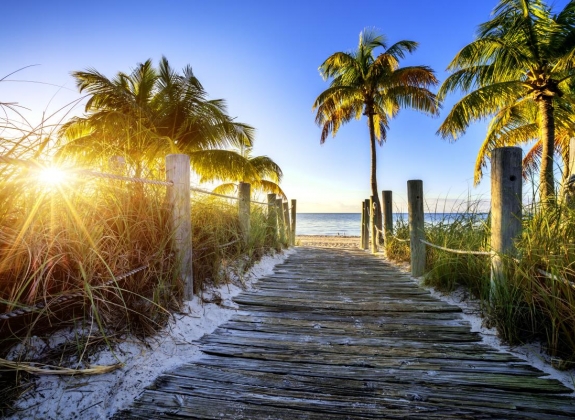 Key West, Florida beach sunset