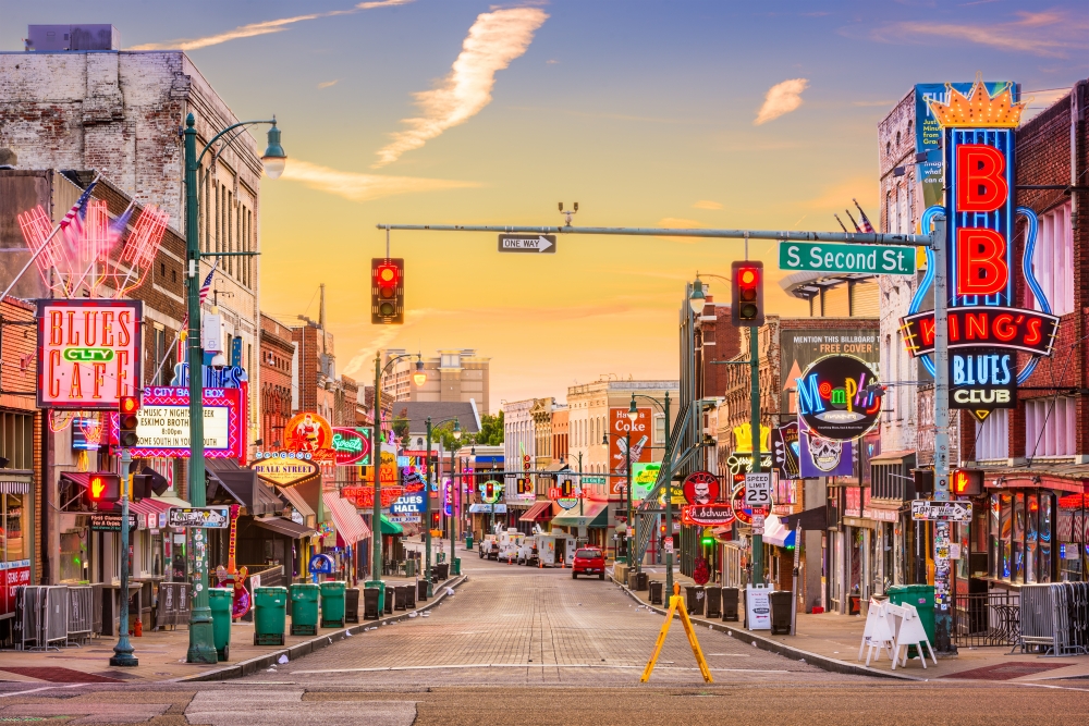downtown Memphis, TN