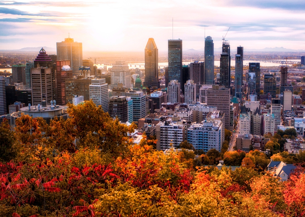 Fall Foliage in Montreal Canada Fall Foliage in Montreal Canada