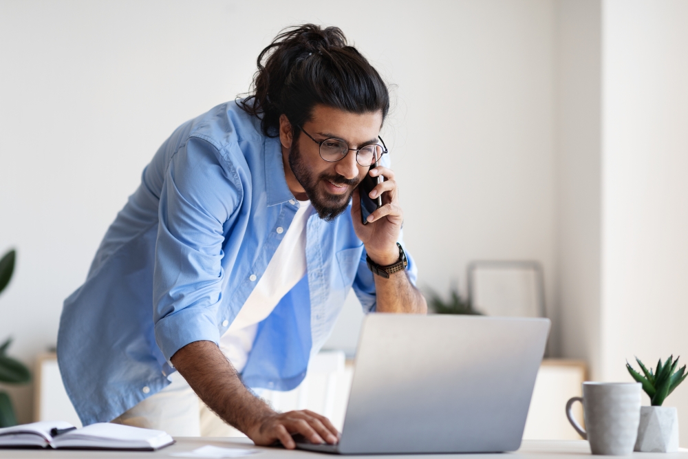 man working in product build career